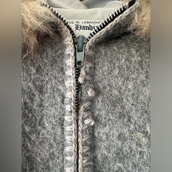 Genuine Handcrafted Wool/Fur ParkaEmbroidered Details-By “Labrador Handicraft” - Picture 5 of 13